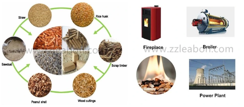 CE Certification 1-2t/H Biomass Pellet Making Machine Rice Husk Straw Sawdust Wood Pellet Mill Machine Price for Sale