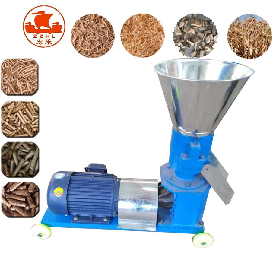 Hot Sale Ring Die Pelleter Mill Extruder Flat Model Pellet Feed Particles Machine