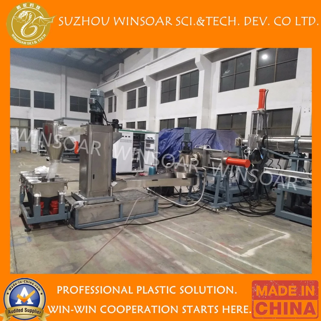 Water Ring Die Face Cutting Wasted Plastic Pet Bottle Scraps Flakes Granules Pellets Extruder Making Machines