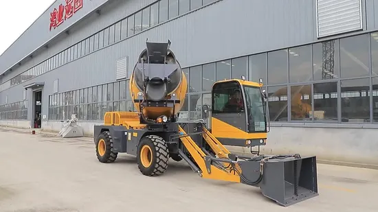 Caminhão betoneira portátil portátil com carregamento automático Hy400