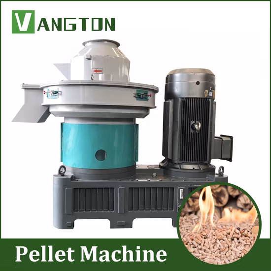 Máquina de pellets de madeira de biomassa Vangton / linha de máquinas de produção de pellets de biocombustível